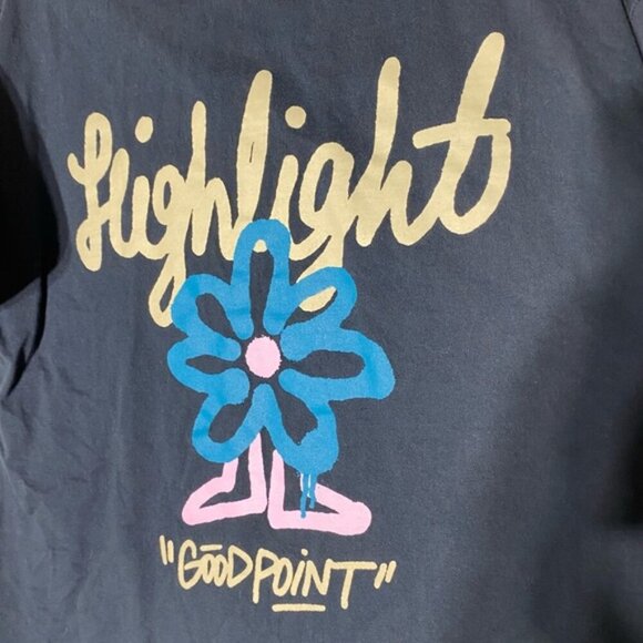 The Worth Now Navy Blue Highlight Good Point Graphic T Shirt M - Picture 7 of 13